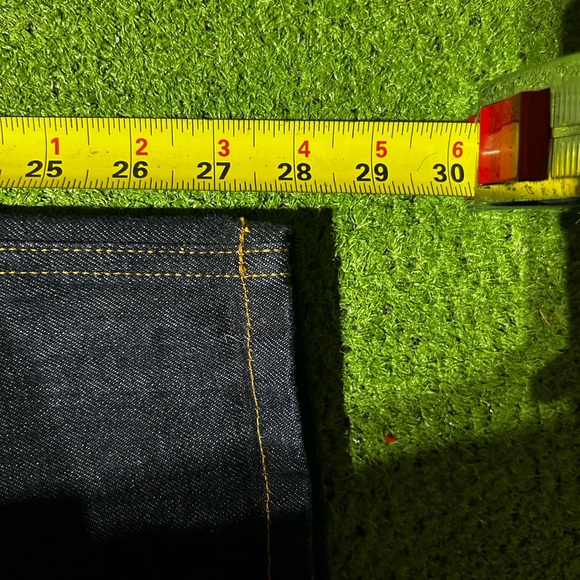ASKET Jeans Men’s The Raw Denim Jeans 31x30 Blue Organic Cotton Made In Italy - Picture 7 of 9